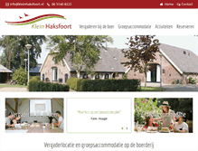 Tablet Screenshot of kleinhaksfoort.nl